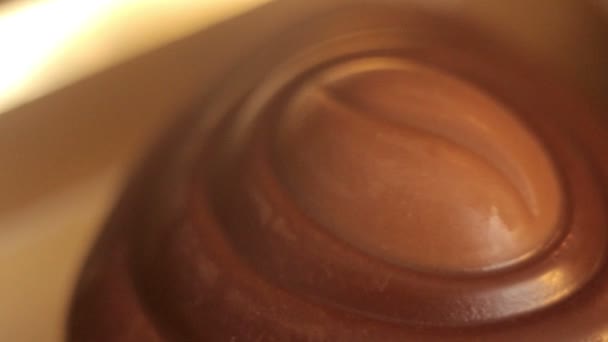 Chocolate doces macro shot . — Vídeo de Stock