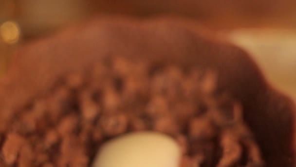 Chocolat bonbons macro shot . — Video