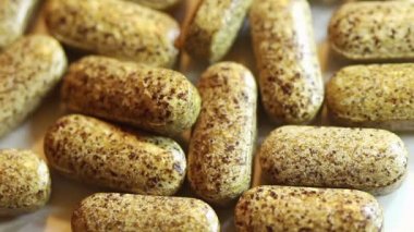 Vitamin hapları dönüm. Gıda takviyesi.