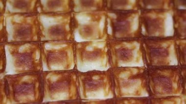 Fransız waffle. Makro.