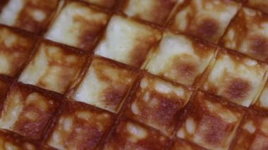 Fransız waffle. Makro.