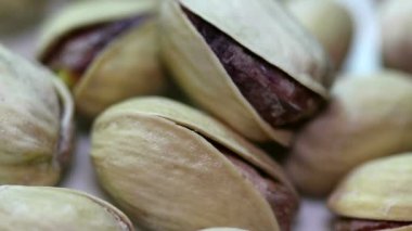 Tuzlu fıstık. Makro.