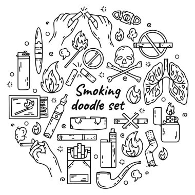 Sigara içme alışkanlığı. Kötü alışkanlıklar.