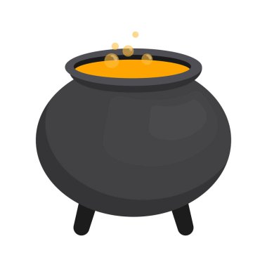 İksirli bir tencerenin düz çizimi