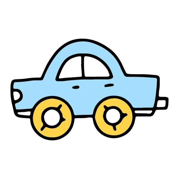 Cute icon of childrens toy car — Stock Vector