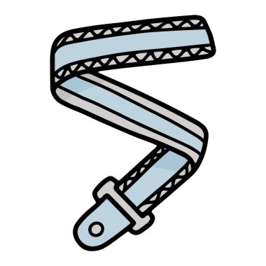 guitar strap doodle illustration