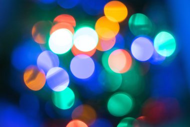 Noel bokeh ışık arka plan