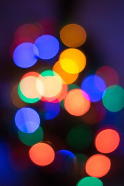 Noel bokeh ışık arka plan