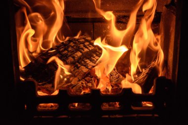 Günlük yangın yakın çekim