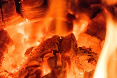 Günlük yangın yakın çekim