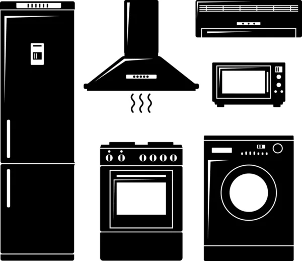 Set of household appliances — Stock Vector