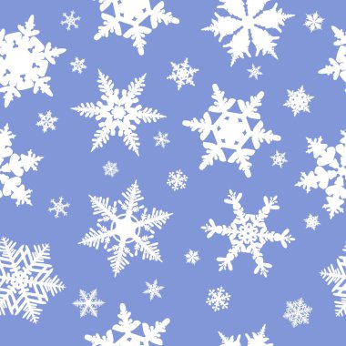 Dikişsiz snowflakes desen