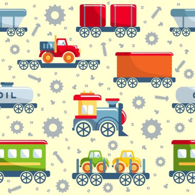 Oyuncak tren seamless modeli