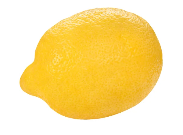 Sarı limon, beyaz arka planda izole edilmiş. Taze limon manzarası. Sağlıklı meyve yemeği geçmişi.