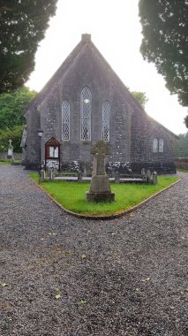Aghamore, Co. Longford, İrlanda 15 Mayıs 2021 İrlanda Lensborough Kilisesi manzarası