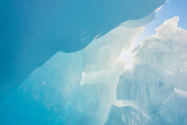 Eisberg Auf Gefrorenem Meer Grönland — Stockfoto