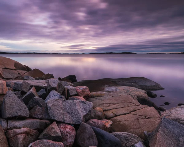 Vue Des Rochers Dans Eau Paysage Marin — Photo