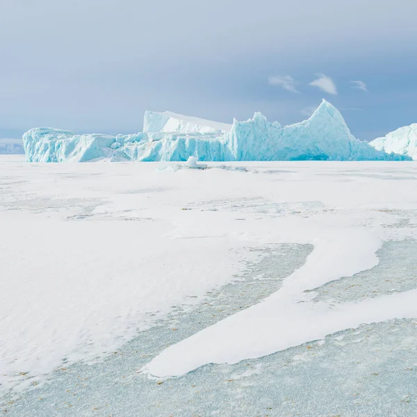 凍った海の氷山 グリーンランド — ストック写真