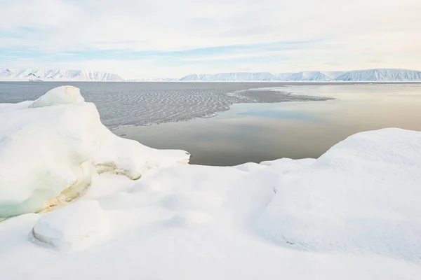 Isberg Fruset Hav Grönland — Stockfoto