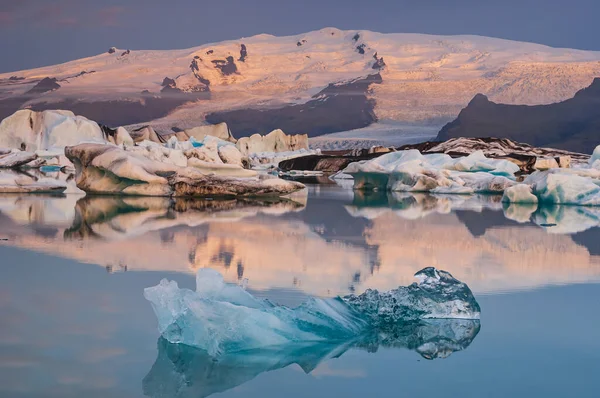 Ledovcová Laguna Jokulsarlon Island — Stock fotografie