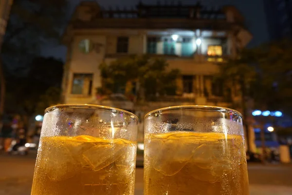 Dinking Iced Tea Street — Stock Photo, Image