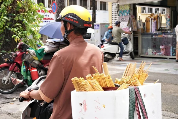 Street Vendor Saigon — Stock Photo, Image