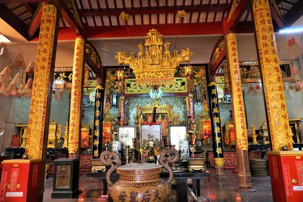 Scena Alla Pagoda Cinese Nel Distretto Chi Minh City Vietnam — Foto Stock