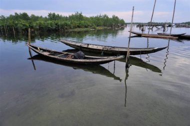 Fishing boat in Tam Giang lagoon