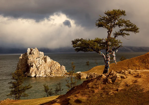 Jezero Bajkal krajina na Olkhon — Stock fotografie