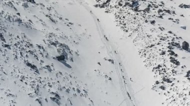 Bir grup insan Dağa tırmanma.