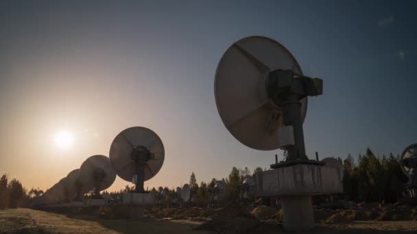 20. März 2021, Radioastrophysikalisches Observatorium Badary, Burjatien, Russland. — Stockvideo