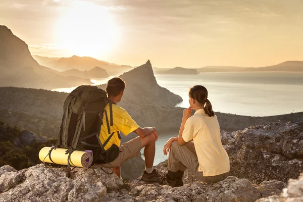 Couple Backpacker — Photo