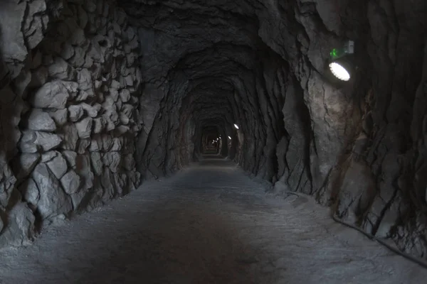 Walk Cavity Rock Gibraltar Used Decades Barracks — Stock Photo, Image