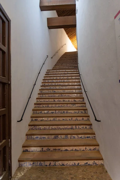the access ladder to the high laying