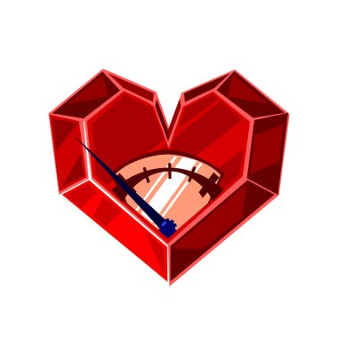 Mekanik kalp. Sevgililer Günü. Steampunk. Logotipler. Vektör illüstrasyonu