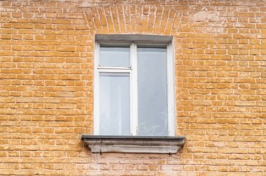 pencere, tuğla eski ev