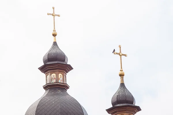 Monastère, dôme, croix — Photo