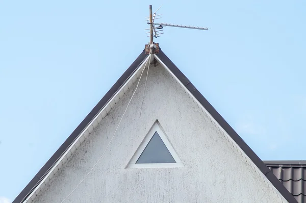 Janela, tijolos Casa velha — Fotografia de Stock