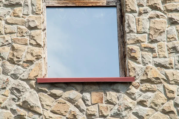 Παλιό σπίτι παράθυρο — Φωτογραφία Αρχείου
