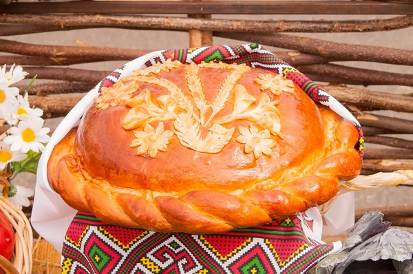 Slavnostní čerstvé loaf — Stock fotografie