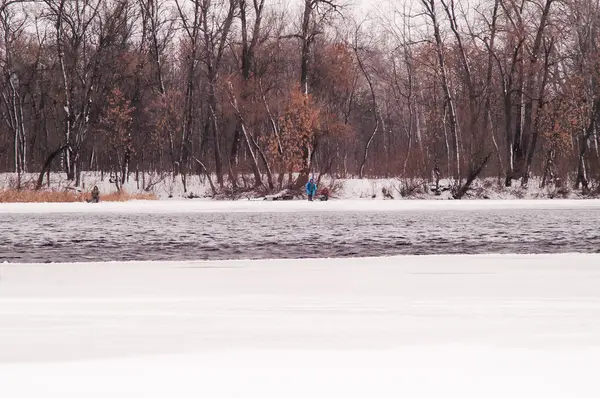 River, winter, snow — Stock Photo, Image