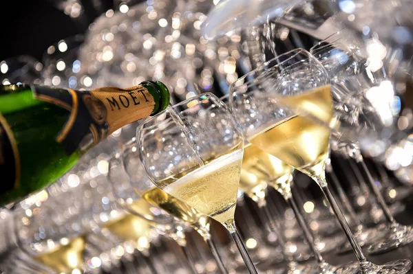 Francia Parigi Moet Chandon Degustazione Champagne Evento — Foto Stock