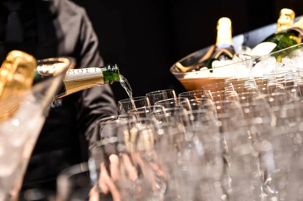 Francia Parigi Moet Chandon Degustazione Champagne Evento Foto Stock Royalty Free