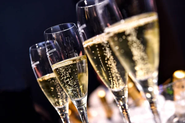 Francia Parigi Moet Chandon Degustazione Champagne Evento Fotografia Stock