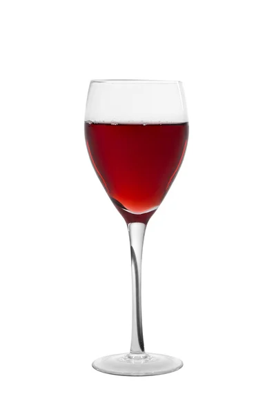 Rood wijnglas geïsoleerd op wit — Stockfoto