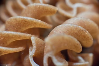 Hecelenen hamur macununun makro fotoğrafı ECO mağazasında satılması için yazıldı.