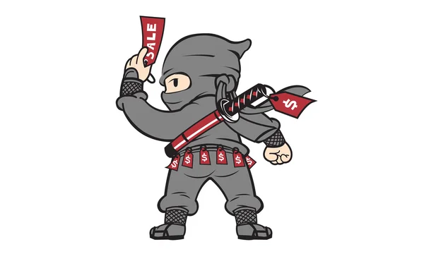 Ventas Ninja — Vector de stock