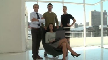 İş adamları office portresi
