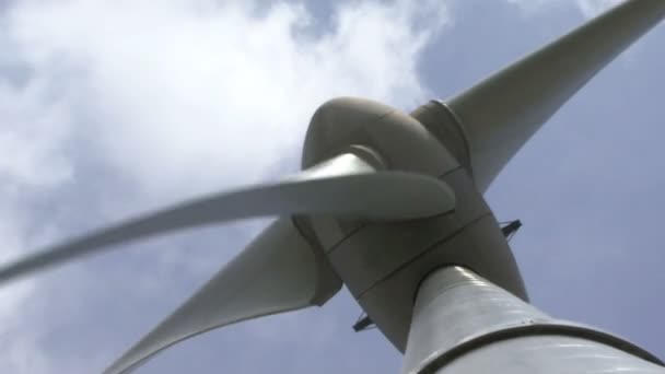 View of wind turbine. — Stock Video