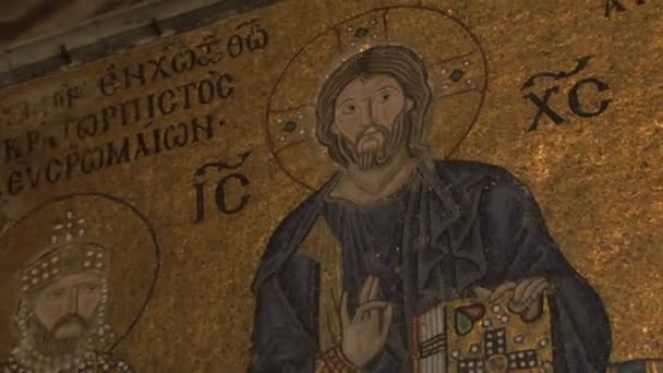 Картины Иисуса Христа — стоковое видео